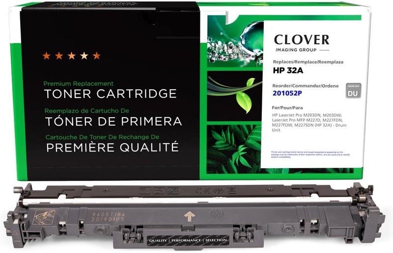 ã‚¯ãƒ­ãƒãƒ¼(Clover) Remanufactured Drum Unit Replacement for HP 32A (CF232A) | Black - Image 1